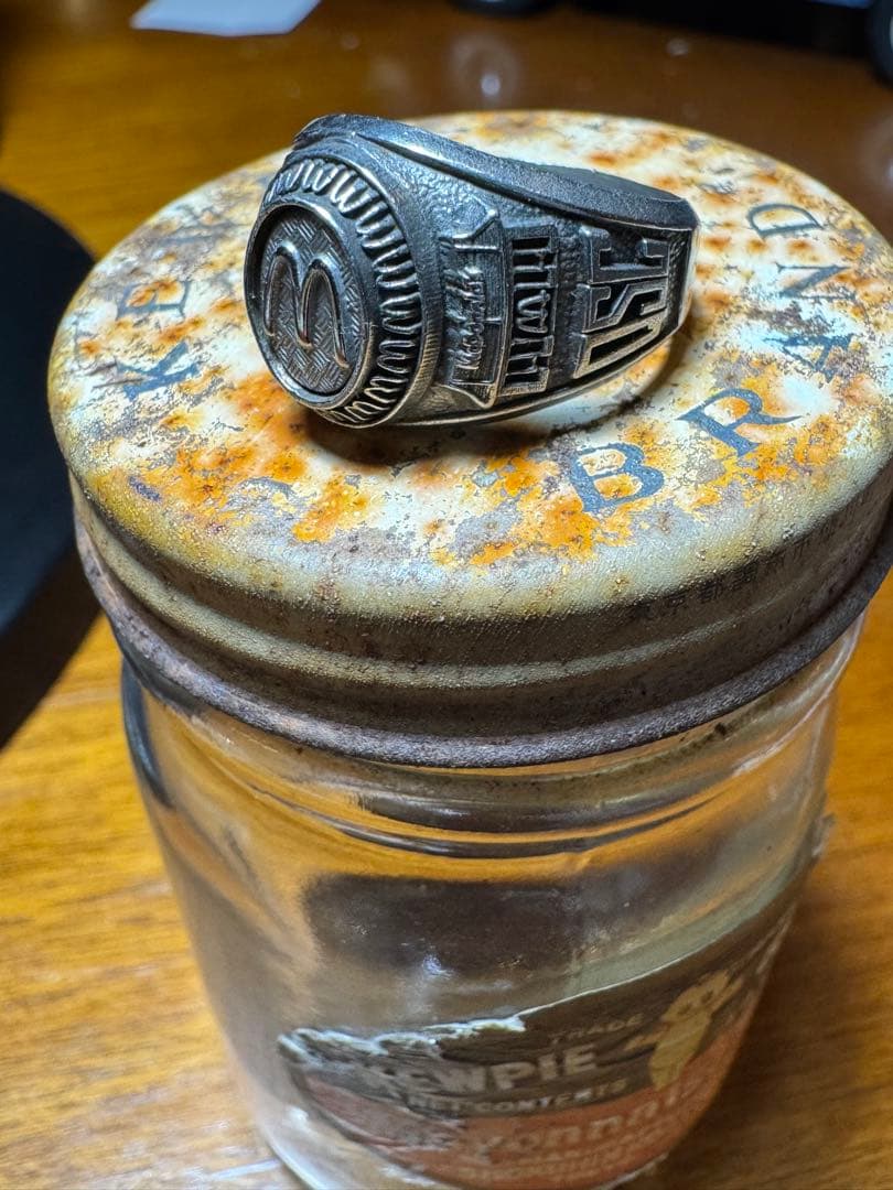 70s マクドナルド カレッジリング BALFOUR社 指輪 ヴィンテージ18号