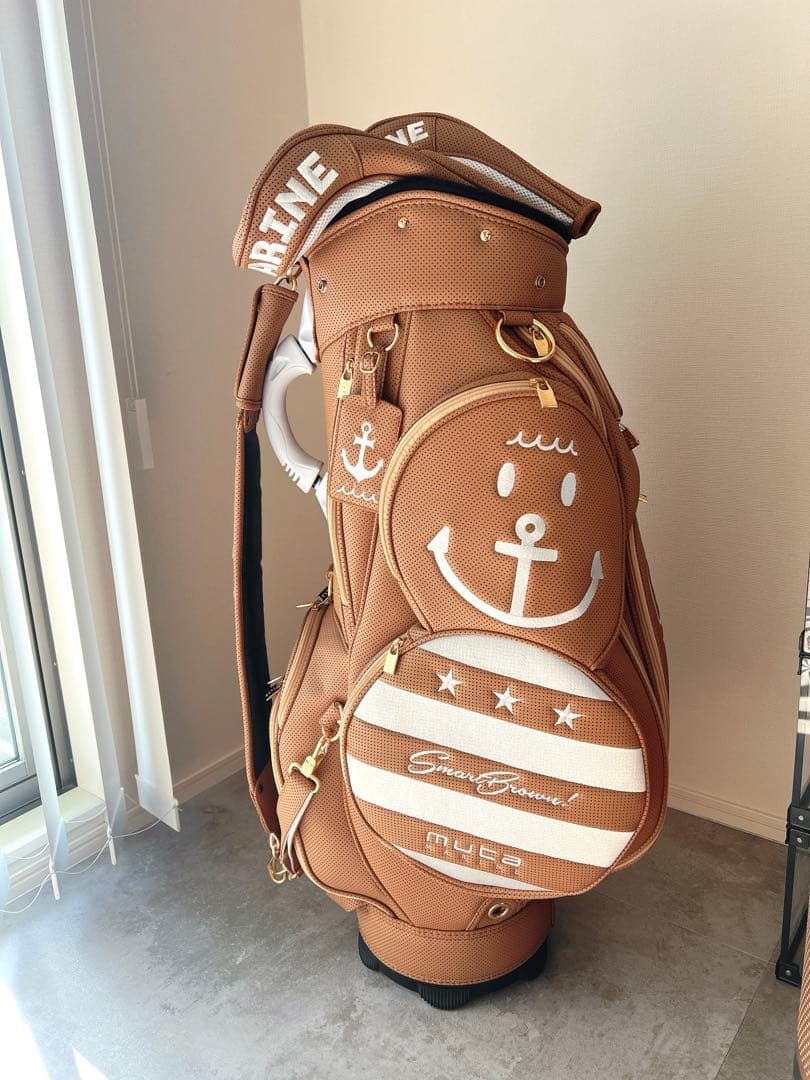 muta marine ゴルフバッグ ブラウン セット