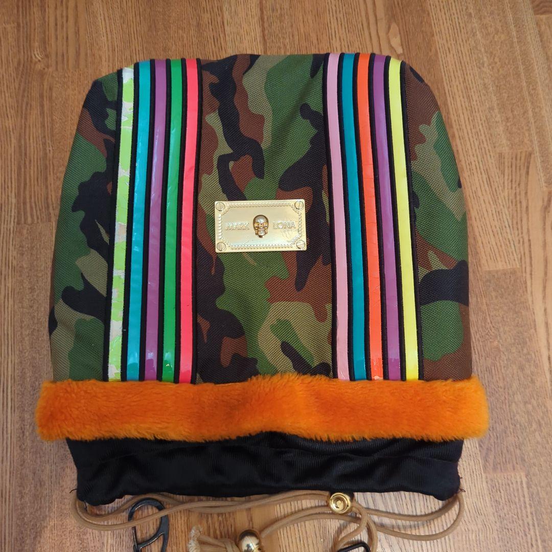 MARK & LONA 迷彩グレー キャディバッグ　アイアンカバー付