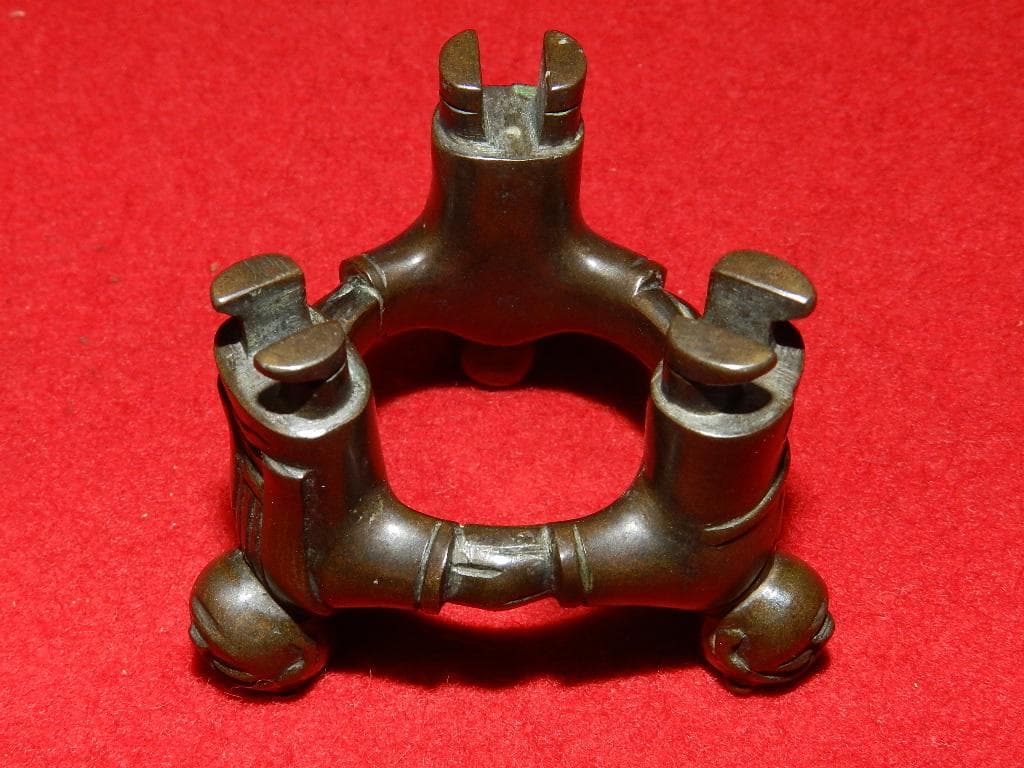 ME5 千家上職人 中川浄益 共箱 蓋置 ２点 金物師 お安くいたしました！￼