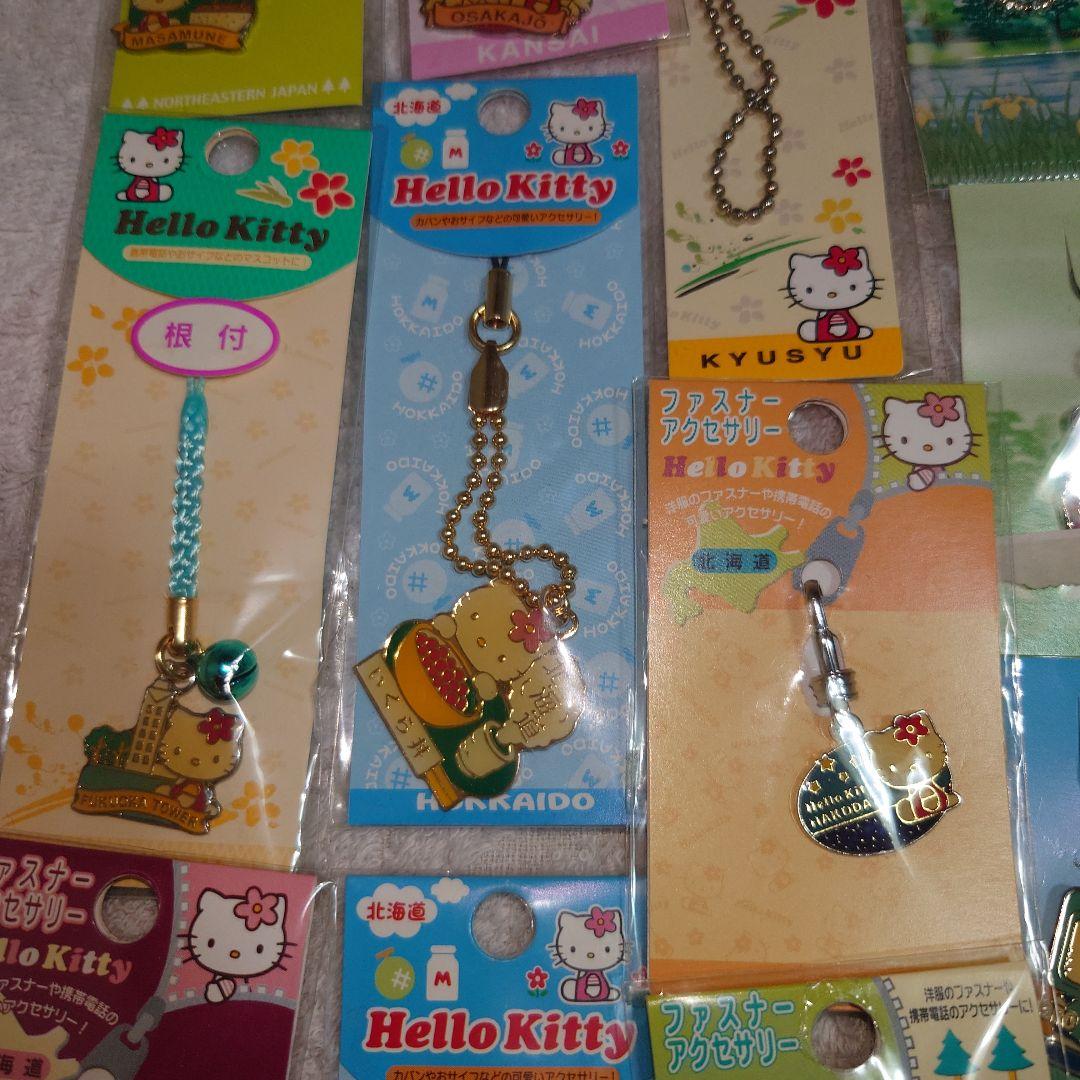 ご当地キティメタルストラップ・ファスナーアクセサリー・ピンズ・根付28ヶセット