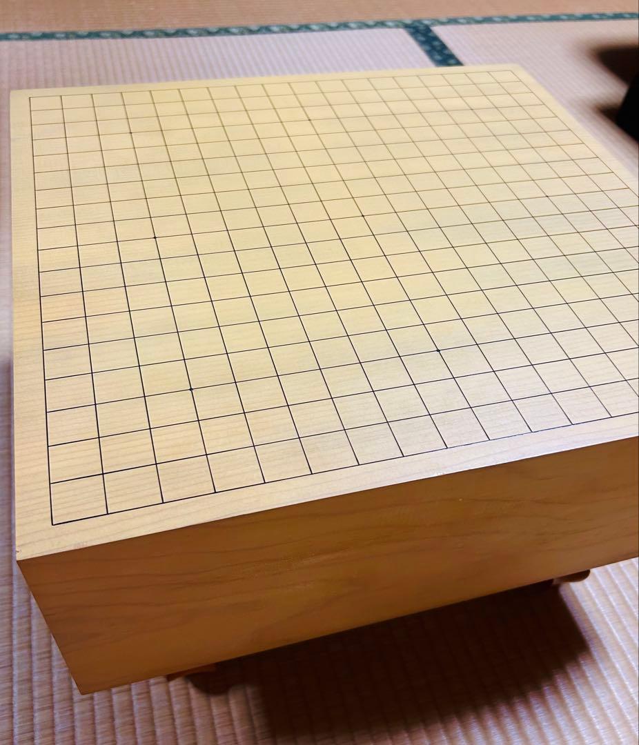 新かや碁盤・碁石セット　足付き　ヴィンテージ