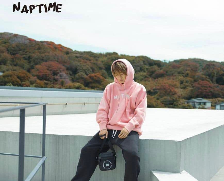 ナップタイム 　naptime. Nissy 西島隆弘　パーカー　ピンク