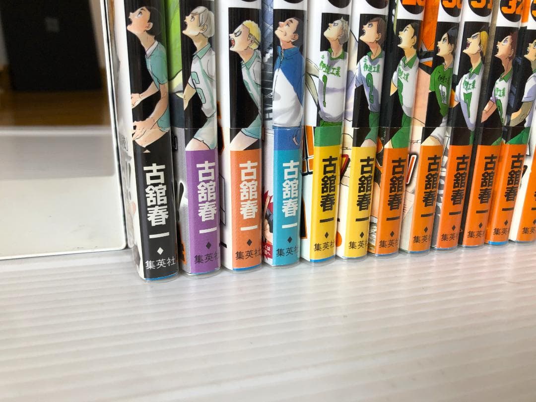 美品　ハイキュー　全巻　初版　帯　ガイドブック　冊子　特典　ポストカード