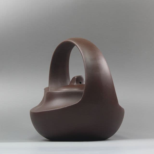 紫砂壷 宜興 汪寅仙曲壺 急須 未使用品