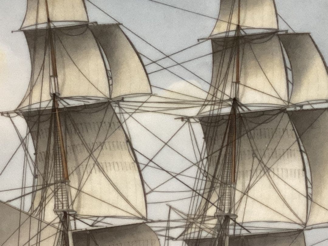 ロイヤルコペンハーゲン　ピングオーグレンダール　陶板画　希少品　デンマーク帆船