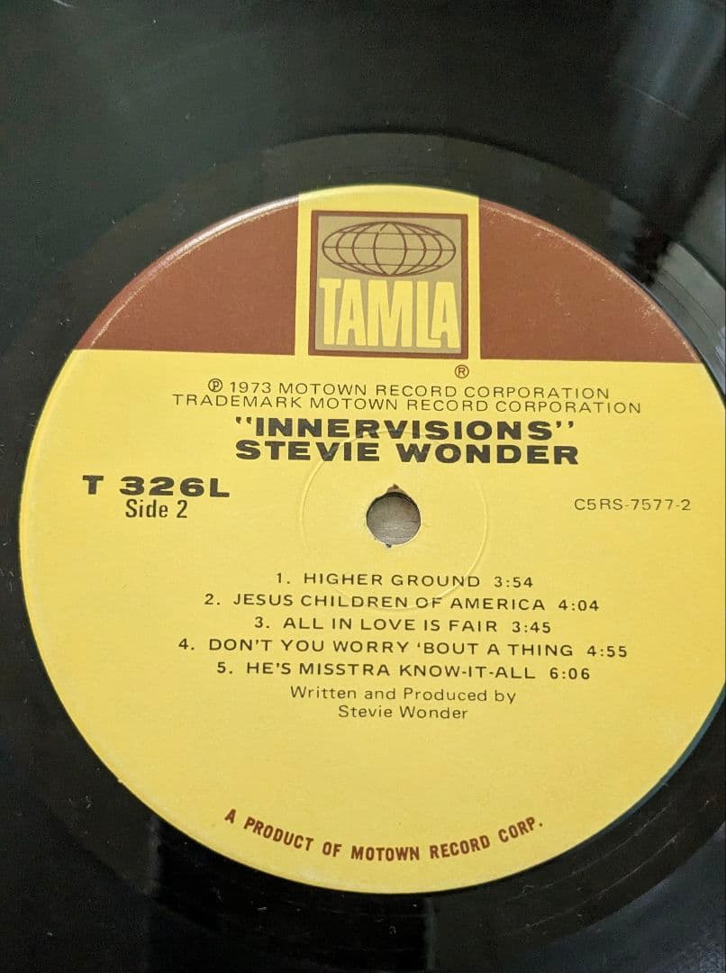 Stevie Wonder Innervisions レコード