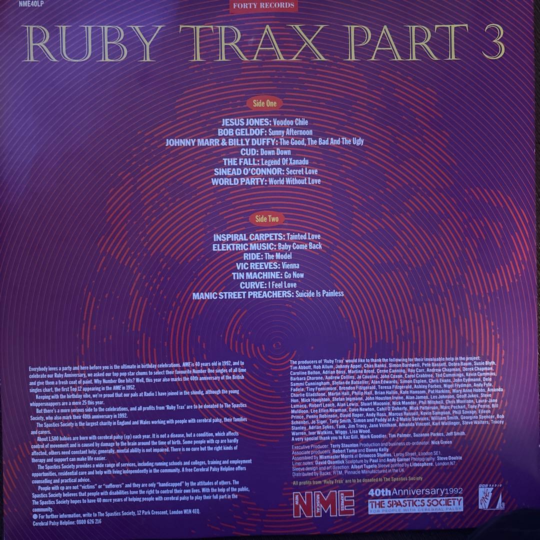 洋楽 V.A. NME 40th RUBY TRAX 3LP 1992