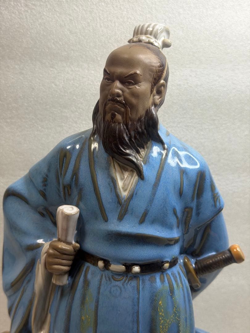 在庫処分‼️ 陶器 手工製作 高溫燒製 三国志人物 「曹操」