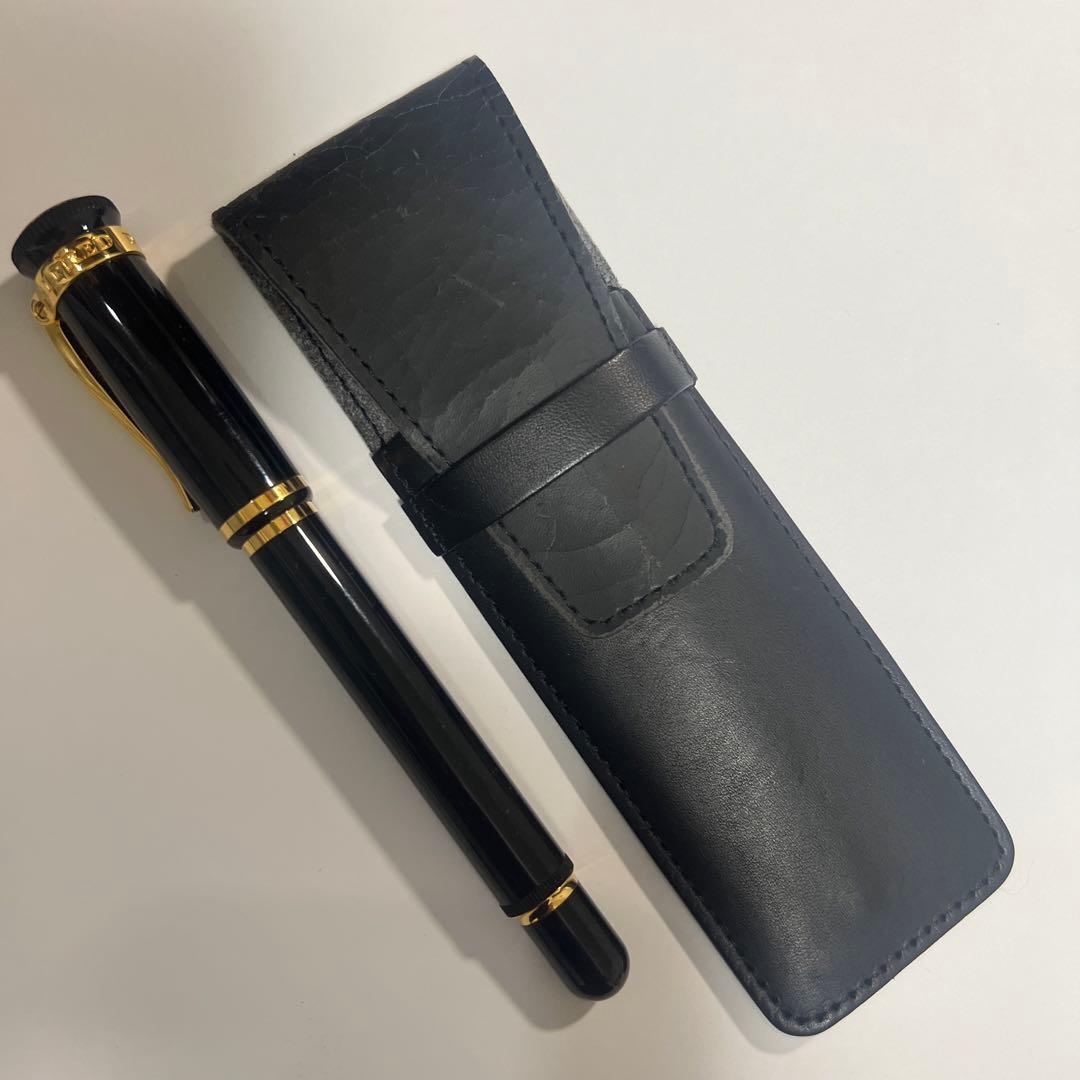 ダンヒル センチュリーマン ブラックレジン ゴールド万年筆