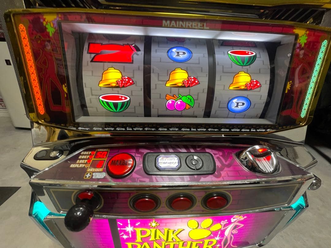 パチスロ実機 ピンクパンサーSP 不要機付