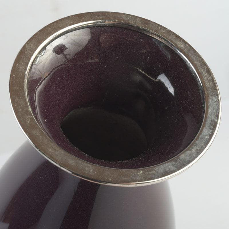 七宝焼　田村七宝工芸　蝶文瓶　花瓶　箱付　V　9893A