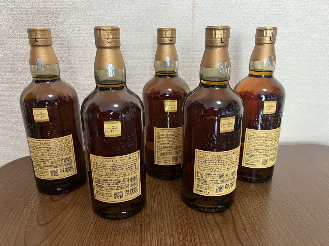 山崎 12年 ウイスキー 700ml 5本セット 新品未開封
