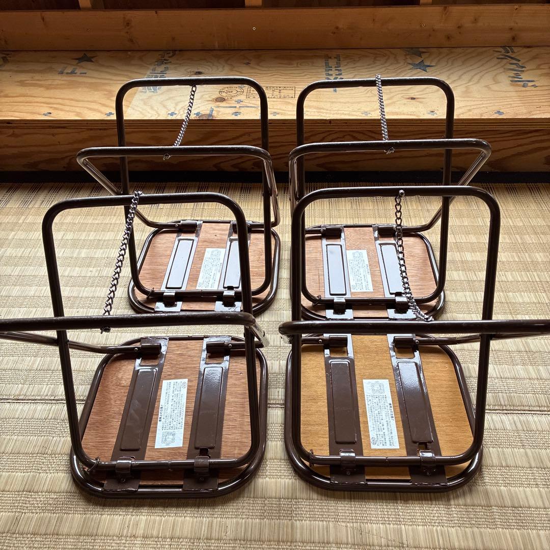 美品　ロゴス　アウトドア　ウッド　テーブルチェアセット　キャンピング