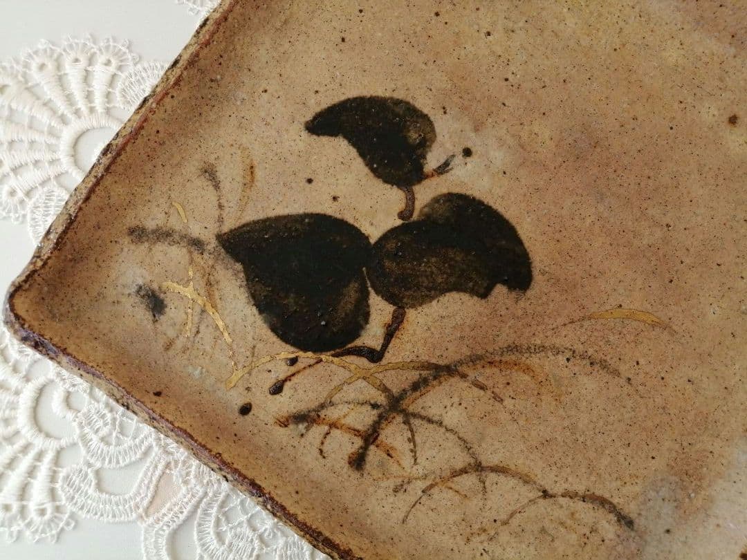 廣永窯(仙鶴窯)　廣永陶苑　色紙八寸皿　角皿　茶道具　菓子皿　煎茶道具　骨董