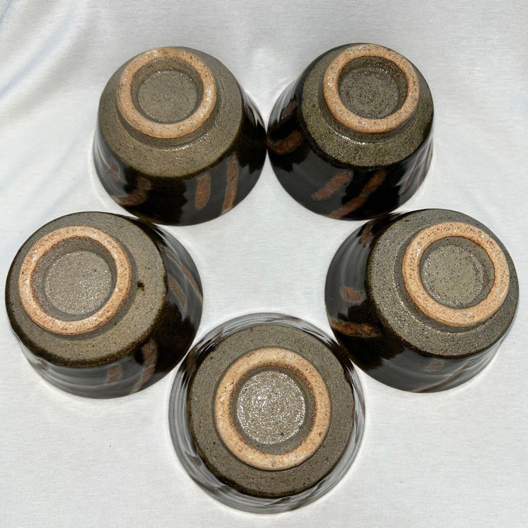 益子焼　塚本窯　茶器セット　急須　湯呑５個　 指掻き　民藝