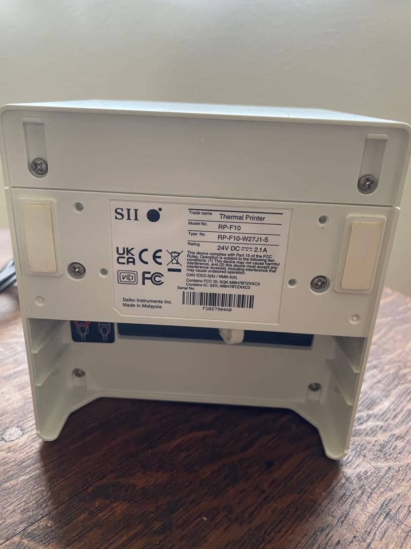 SII RB-F10 サーマルレシートプリンター　レシートロール付き