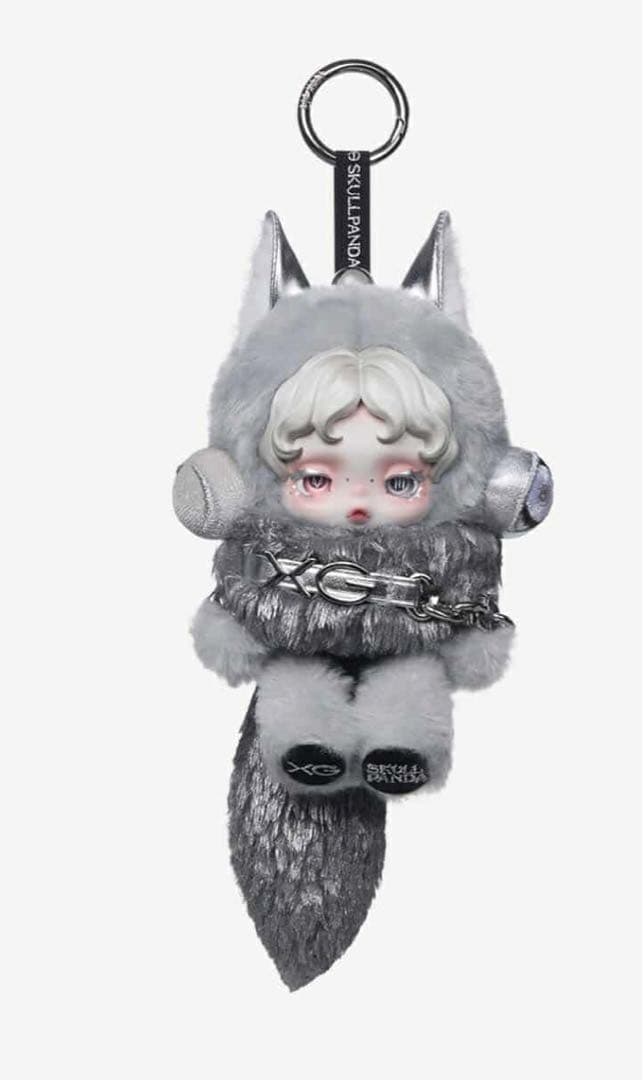 SKULLPANDA グレー ぬいぐるみ