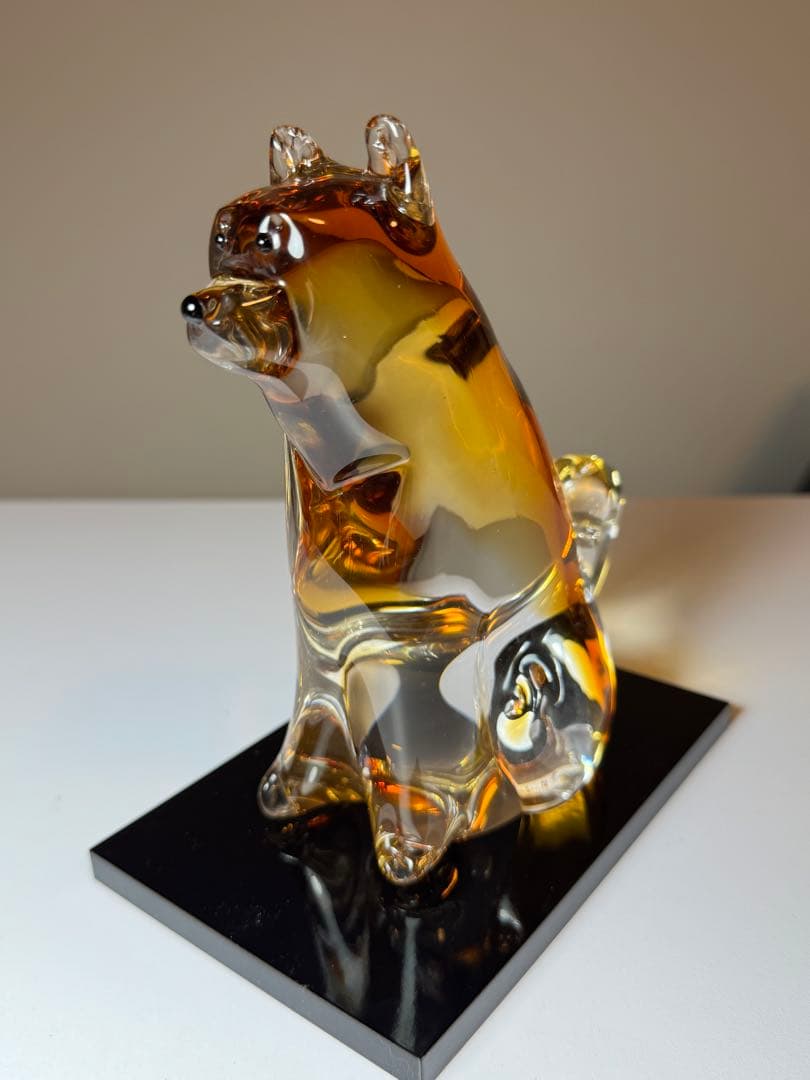 津軽びいどろ　2018年 干支「戌（犬）」置物