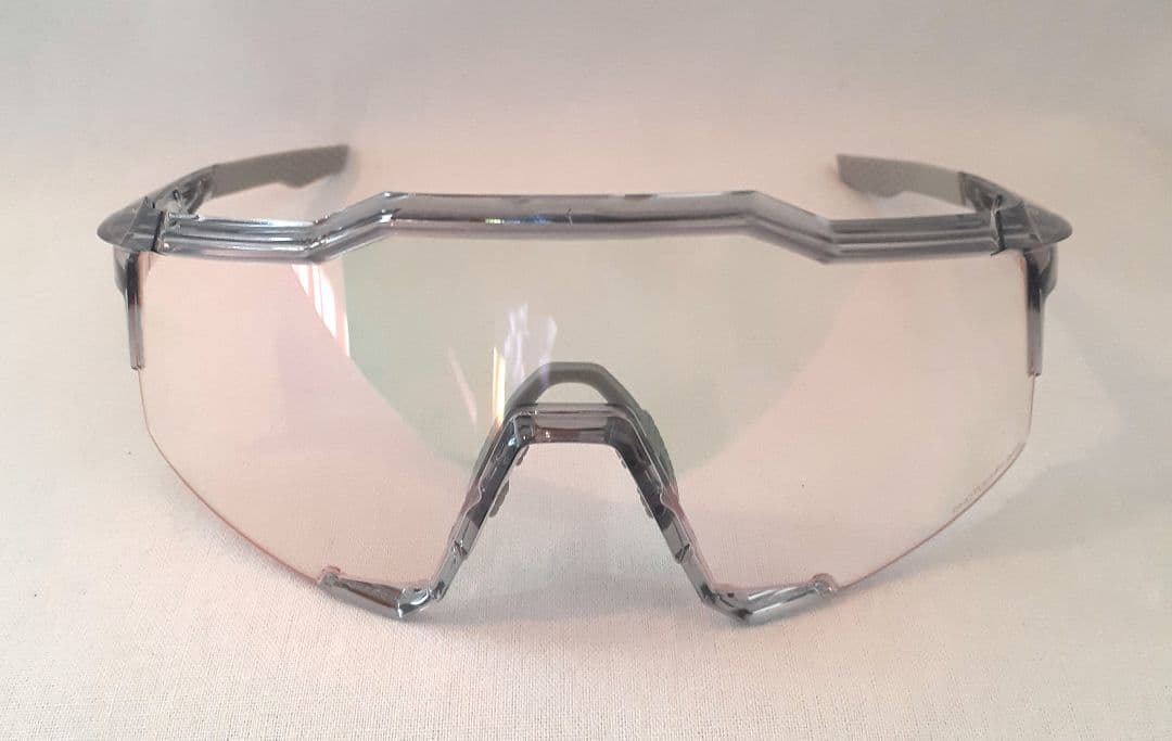 100% Speedcraft クリアグレー 調光 ワンハンドレッド サングラス