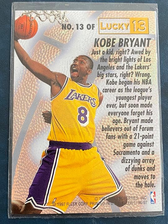その他 Fleer Kobe Rookie Lucky 13 Redemption