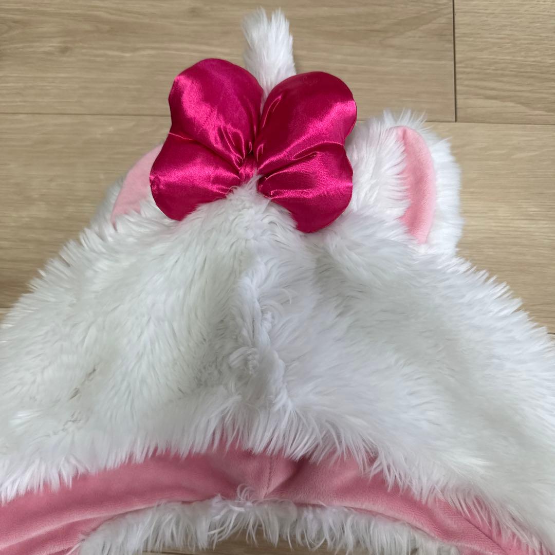 ディズニー　マフラーキャップ　ファンキャップ　マリーちゃん　被り物
