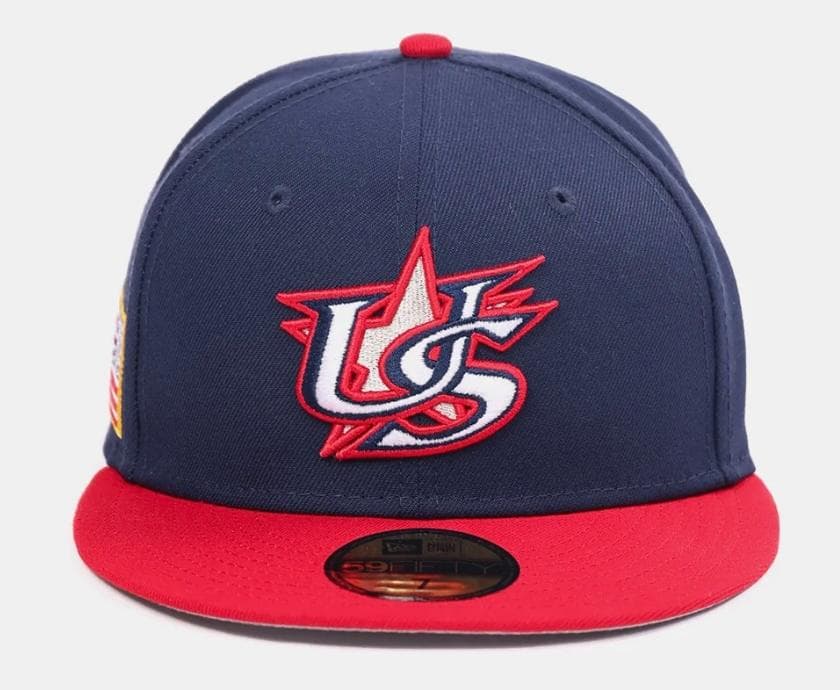 WBC 2026 アメリカ代表 公式キャップ ネイビー/レッド 7 3/8