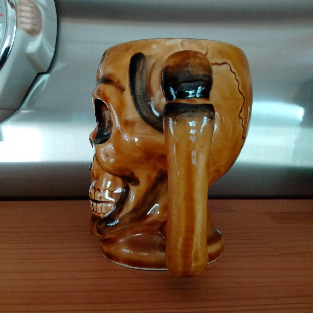 50s スカル　ブラウン ドクロ　マグカップ ビンテージ