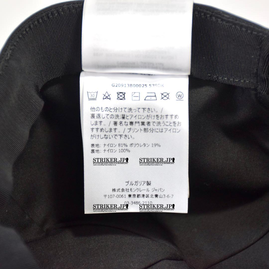 【新品】MONCLER Matt Black キャップ 帽子 ゴルフ ギフト包装