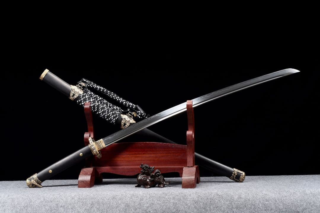 サクラ墨刃1135-武具 刀装具 日本刀　模造刀 居合刀 武士道 武蔵 鑑賞用