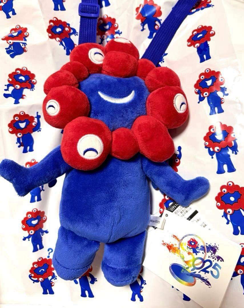 新品✨大阪関西万博 会場限定✨ミャクミャクぬいぐるみポーチ にっこりポシェット❣️