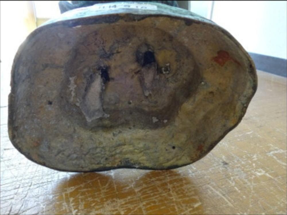 不動明王立像　青銅製　全高90㎝　古美術　中国美術　骨董　旧家蔵出し　置物