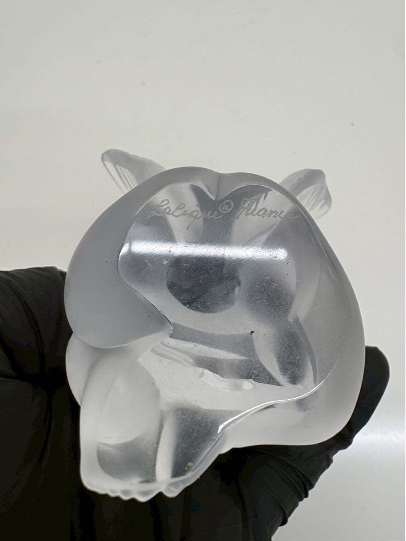 Lalique ラリック クリスタル 天使 置物 3体セット 中古品