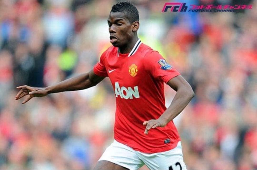 【レア】マンチェスターユナイテッド11/12 ポグバ　デビュー時　ユニフォーム