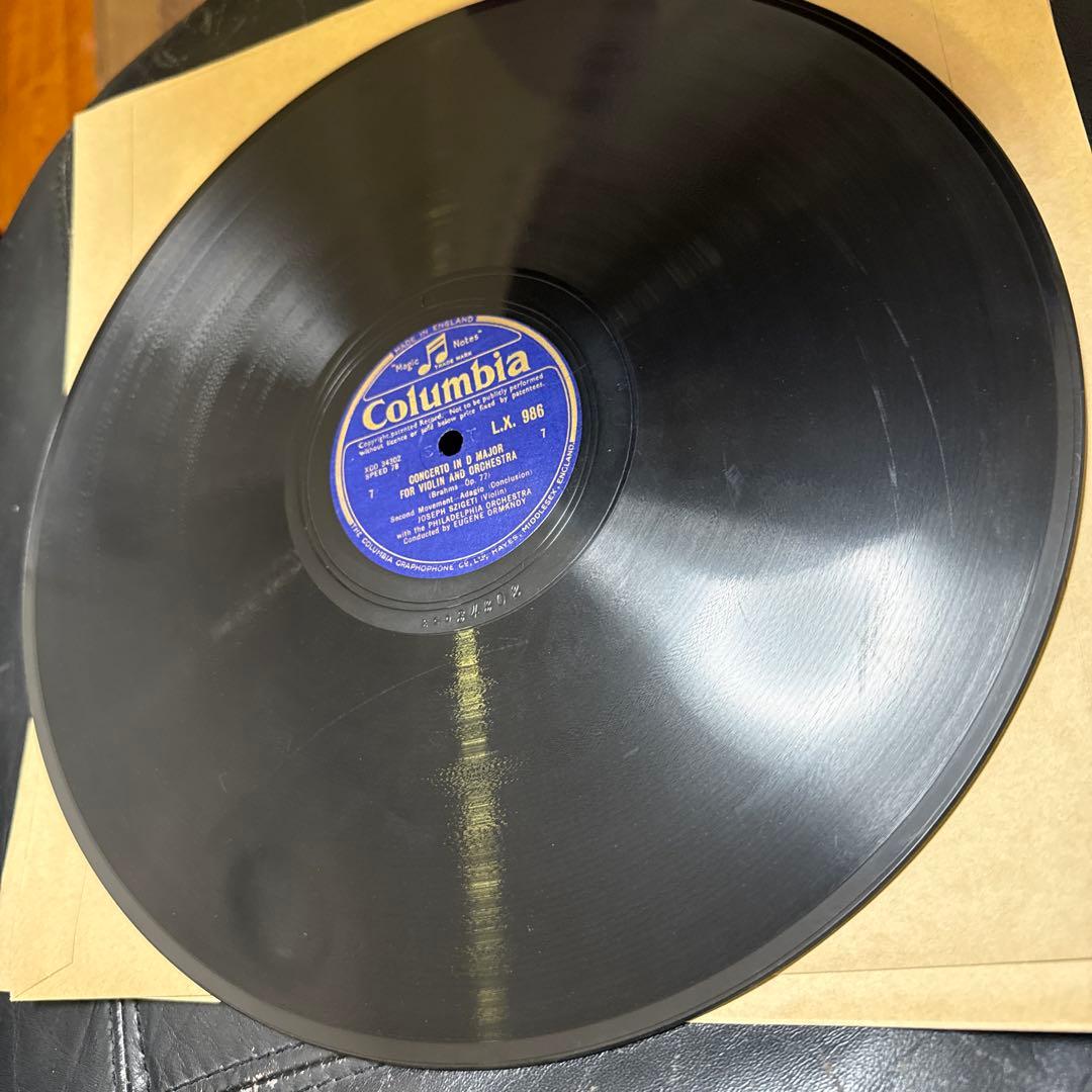 SP盤5枚JOSEFSZIGETI ブラームスviolinconcertOP77