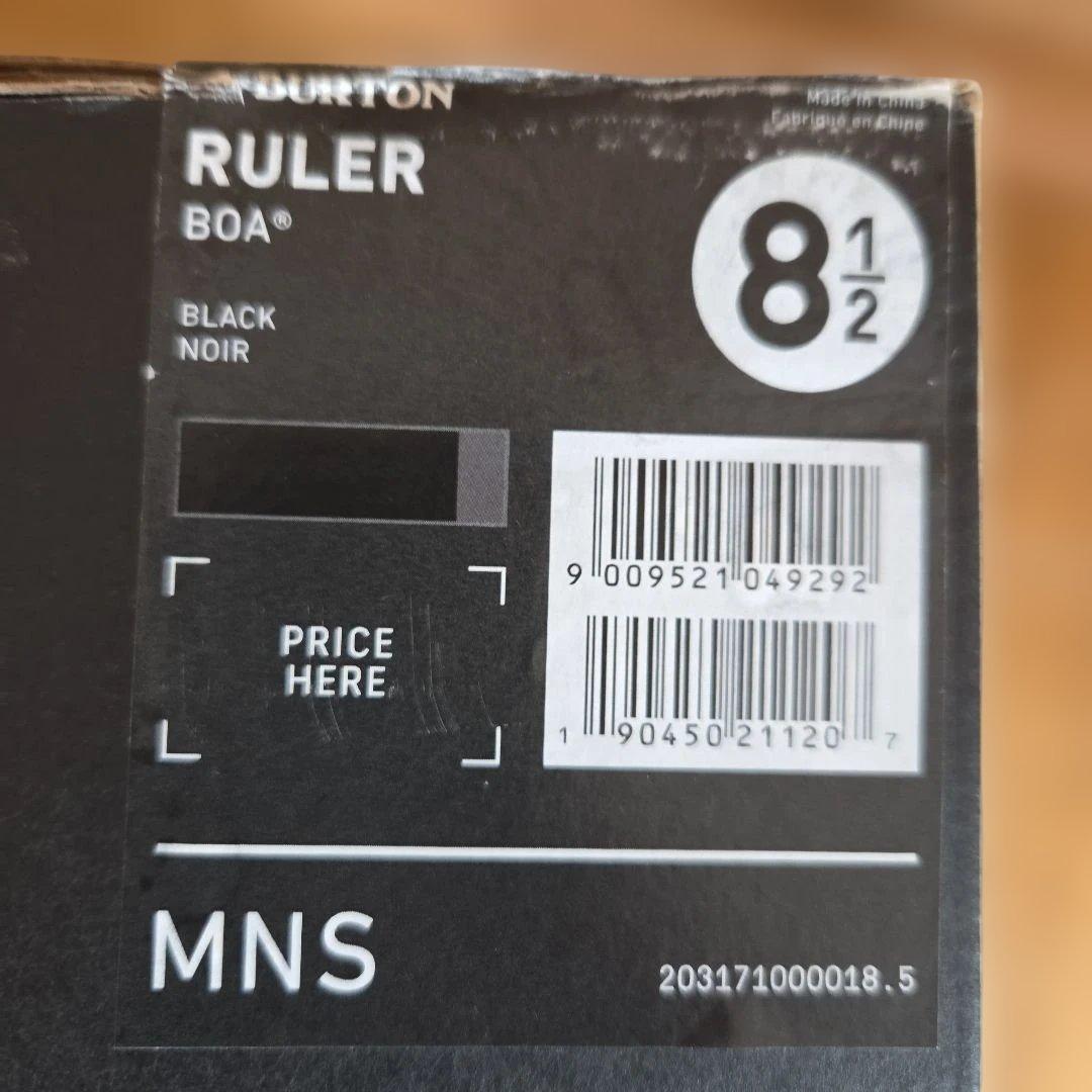 RULER ブラック スノーボードブーツ