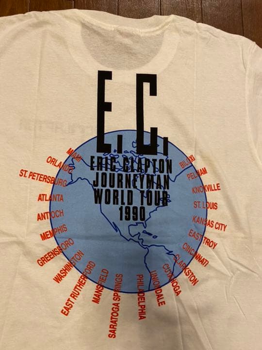 ERIC CLAPTON JOURNEYMAN TOUR 1990 Tシャツ L