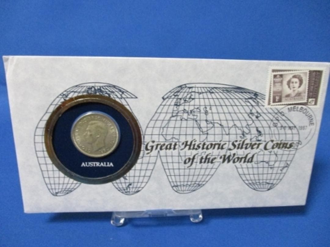 オーストラリア 1フローリン銀貨☆1951年／ジョージ6世／極美品／