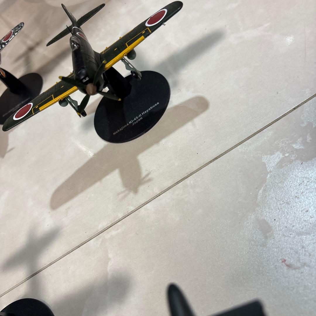 ジャンク扱い品　日本陸軍　戦闘機　飛行機　飛行機　模型　7点セット