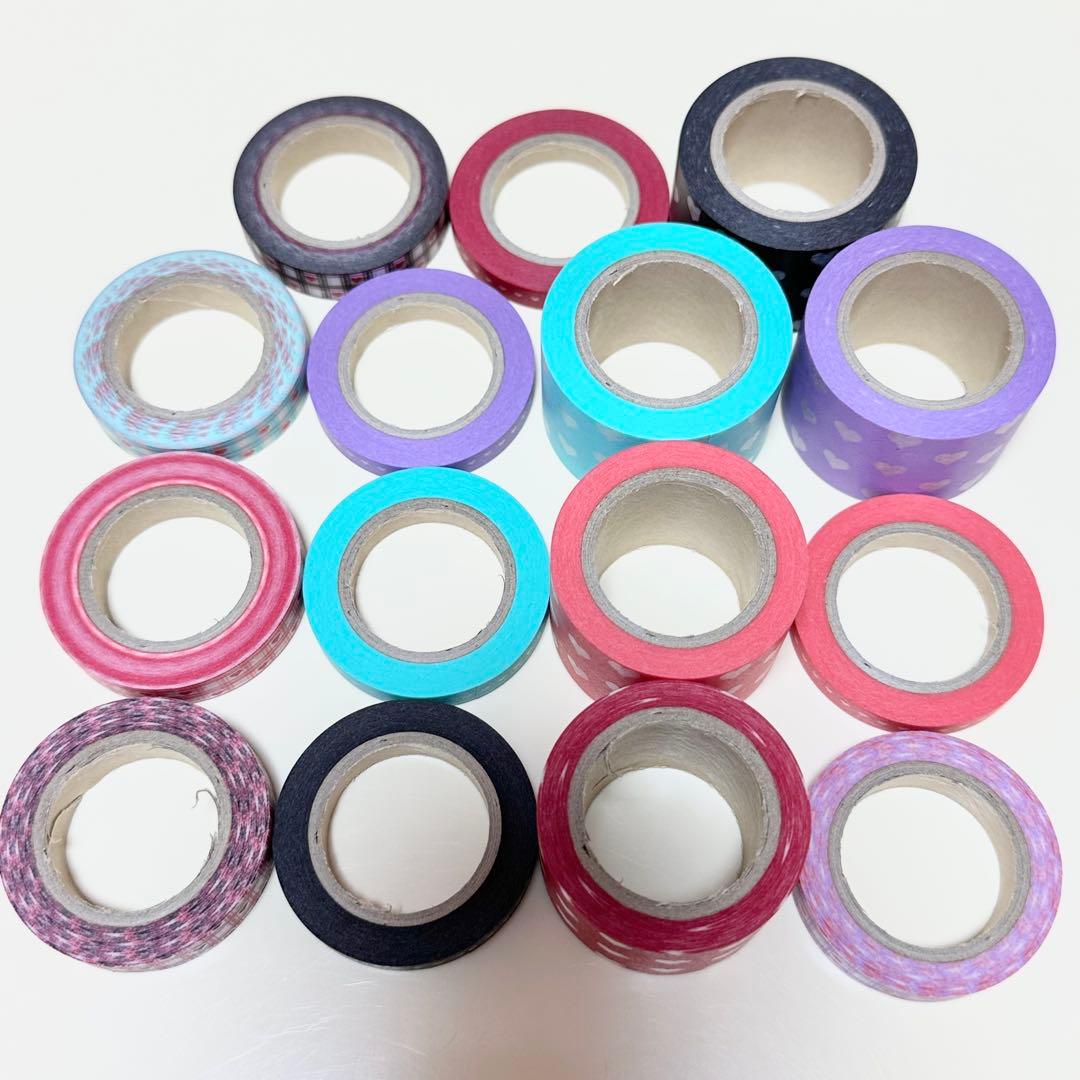 マークス 廃盤マスキングテープ ハートアソート 15本セット 中古