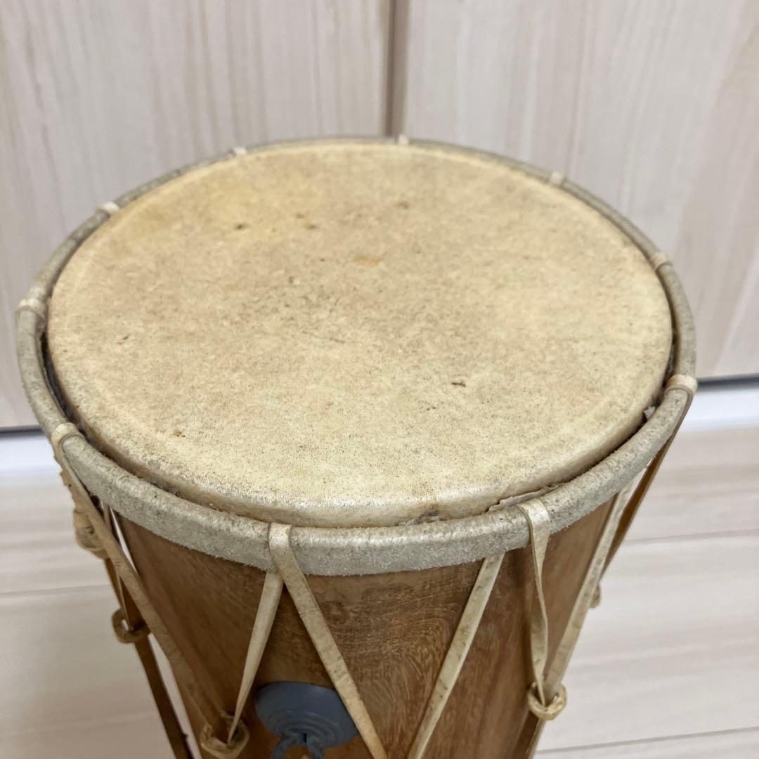 両面太鼓　ガムラン クンダン？　インドネシア　バリ　打楽器