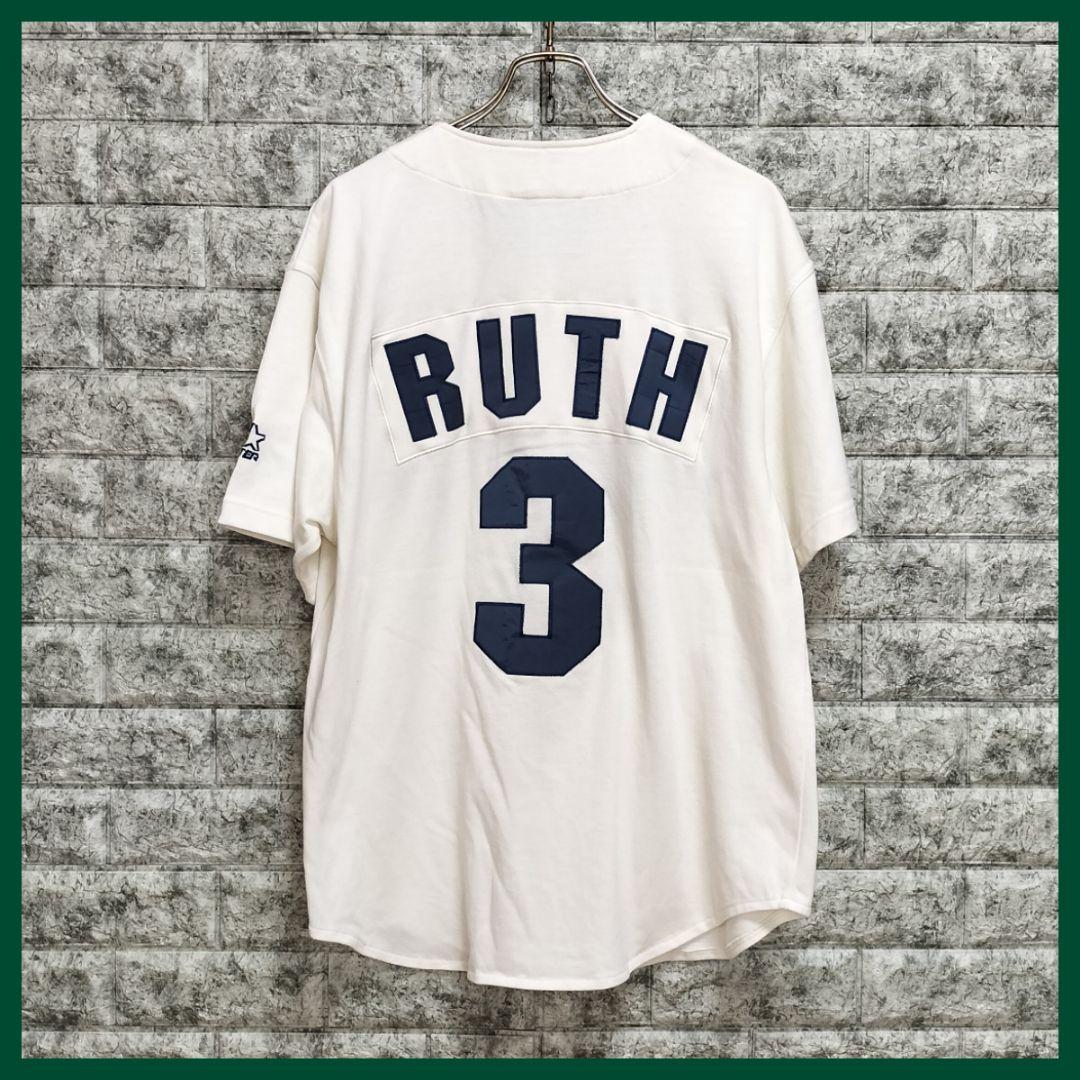 MLB『ニューヨークヤンキース』【ベーブ・ルース】スターター製！ユニフォーム・L