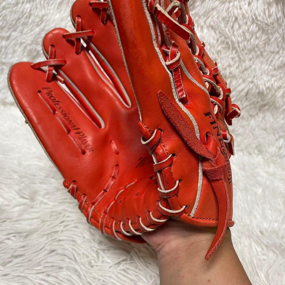 【極美品】ZETT ファインキャッチ II 左投げ用 グローブ グラブ 本革