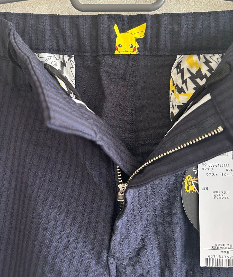 PEARLY GATES 【ポケモン】C/Peサッカーストライプショートパンツ