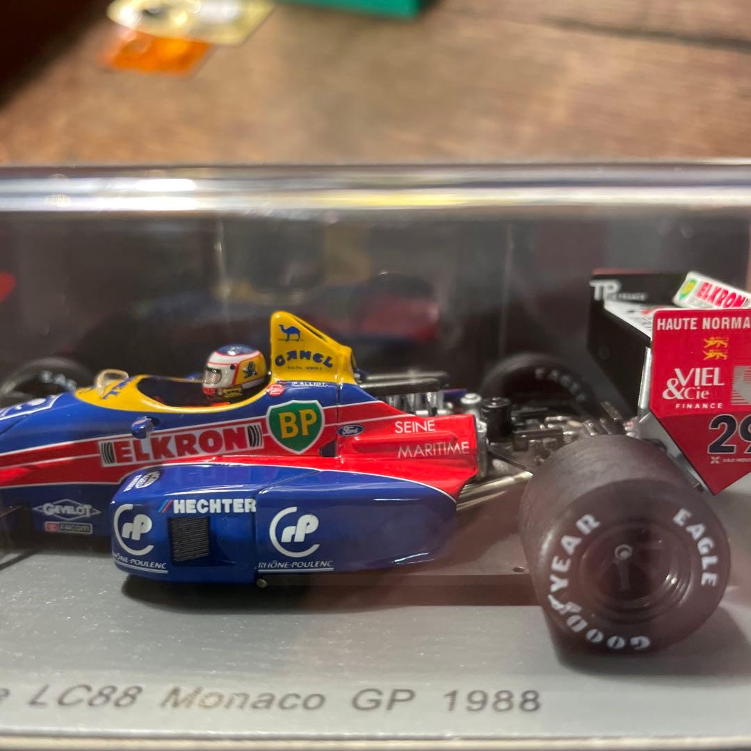 絶版　1/43 ラルース　LC88 1988年モナコGP ヤニック・ダルマス