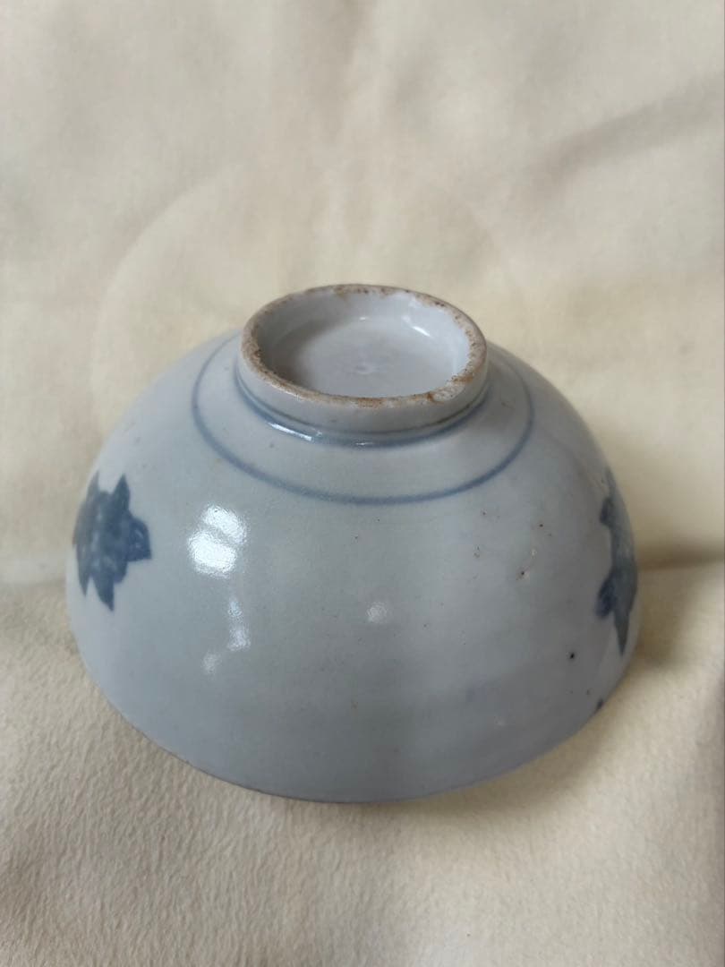 くらわんか小碗　コンニャク印判