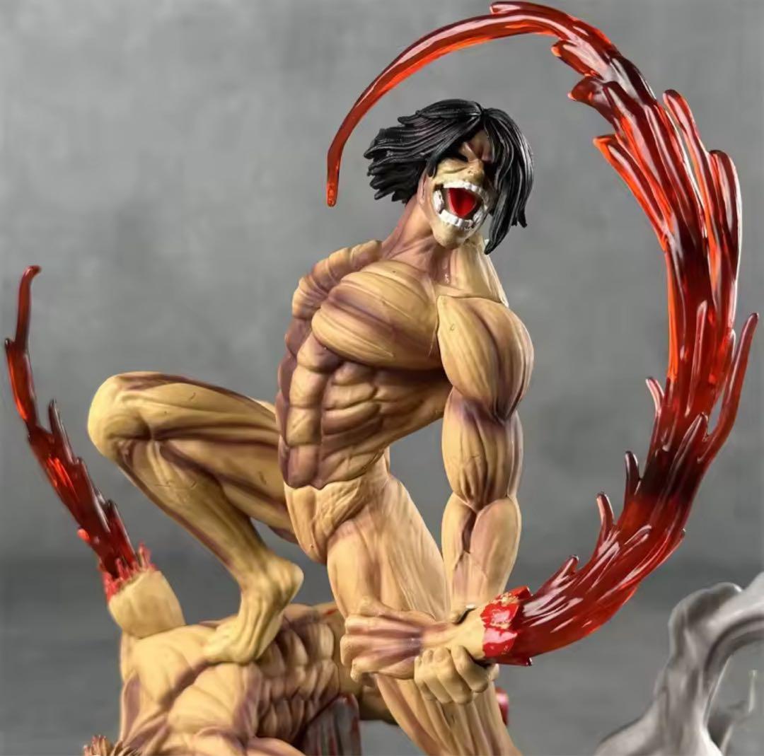 進撃の巨人　エレンイェーガー　巨人　フィギュア　海外輸入品 29cm