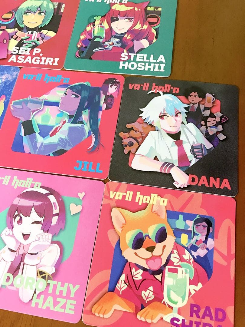 ゲーマー焼き GiGO渋谷 VA-11 Hall-A コースター 8枚セット