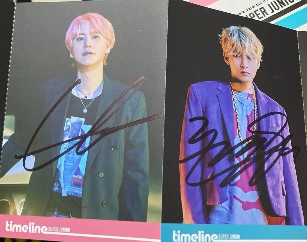 スーパージュニア superjunior スジュ　サイン　直筆