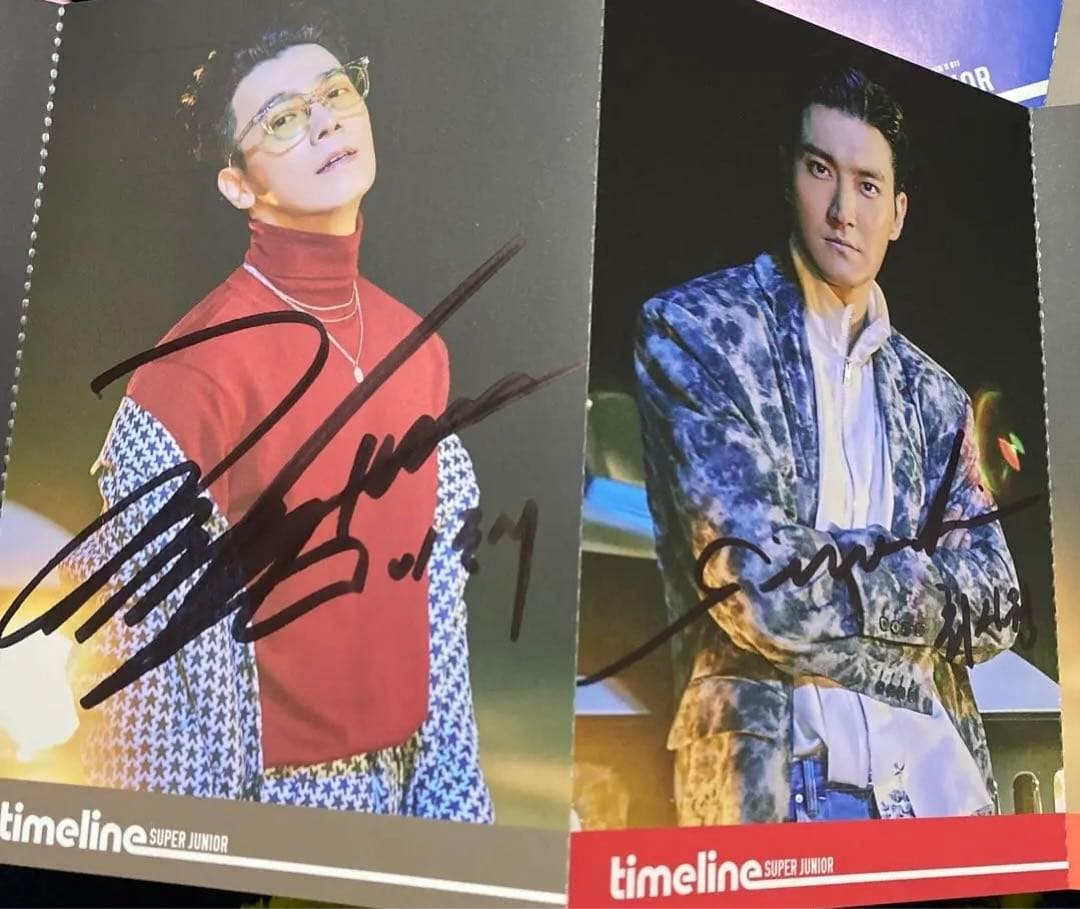 スーパージュニア superjunior スジュ　サイン　直筆
